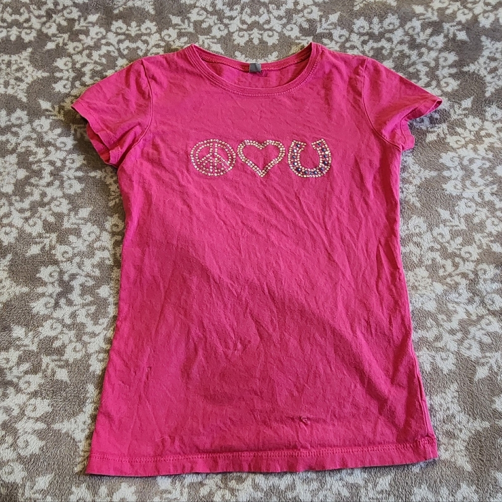 Y2K Bling Cowgirl Hot Pink Tee